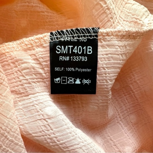 POL Sheer Swiss Dot Ruffle Blouse – Size L - Feminine Lace Top - Picture 10 of 12